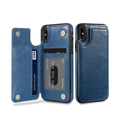 Leather Phone Case With Card Holder - Expressify