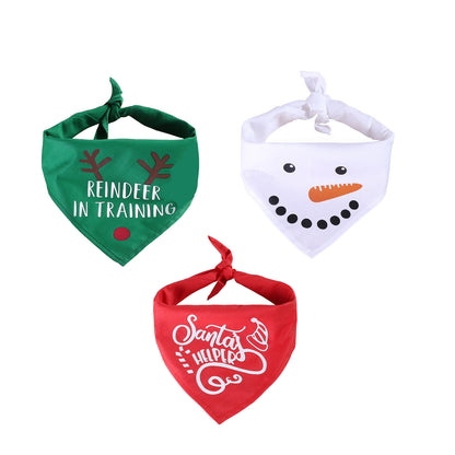 Christmas Saliva Towel Dog Holiday Turban Cat Ornament