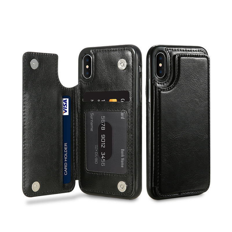 Leather Phone Case With Card Holder - Expressify