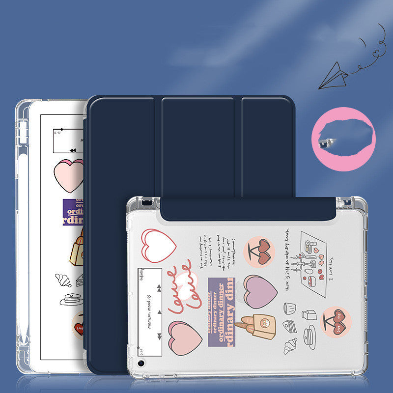 Love Cartoon Style For Apple iPad With Pen Slot - Expressify