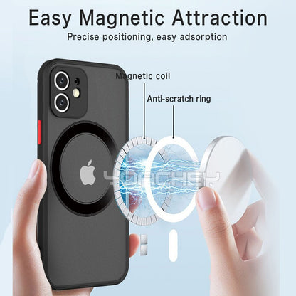 Magnetic For Magsafe Wireless Charge Phone Case For iPhone 13 14 12 11 Pro Max Mini X XR XS 14Plus - Expressify
